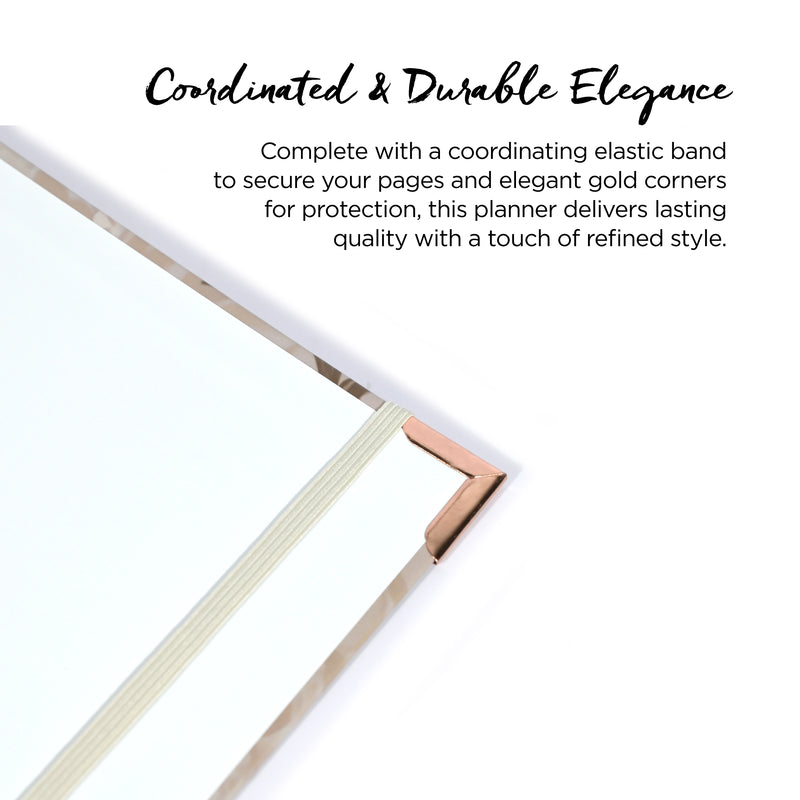 Driven Day January 2026 Wire bound Jewish Daily Planner- Be Shabbos and Yom Tov Ready, Achieve your Goals and Prioritize Your Day With Daily, Weekly, and Monthly Views, 9.3"x8.6"- Wheat Cover