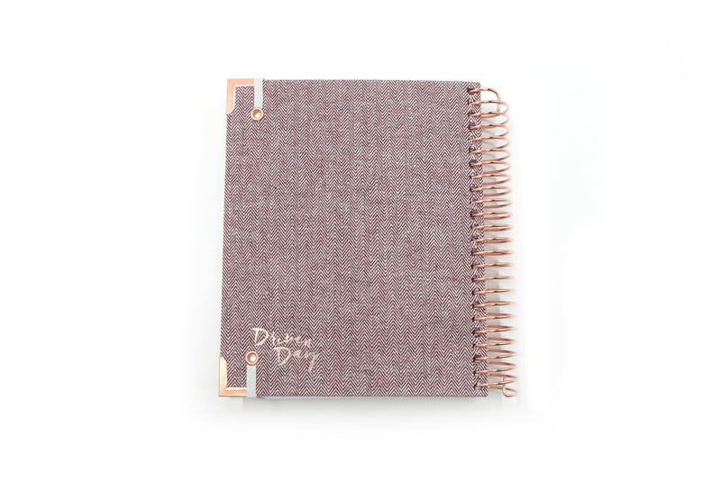 Driven Day Standard January 2024 Wire-bound Tweed Daily Planner- Achieve your Dreams and Prioritize Your Day With Daily, Weekly, and Monthly Views.