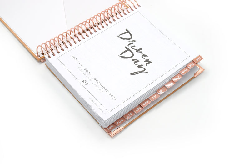 January 2024 Jewish Daily Planner: Brown Tyvek