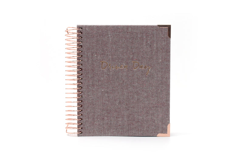 Driven Day Standard January 2024 Wire-bound Tweed Daily Planner- Achieve your Dreams and Prioritize Your Day With Daily, Weekly, and Monthly Views.