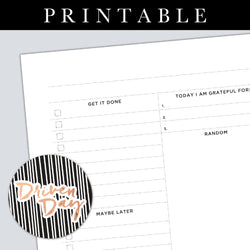 Daily Page Template Printable