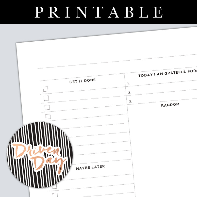 Daily Page Template Printable