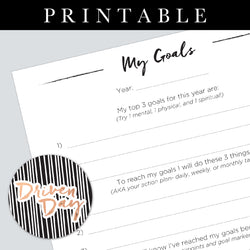 Yearly Goals Printable