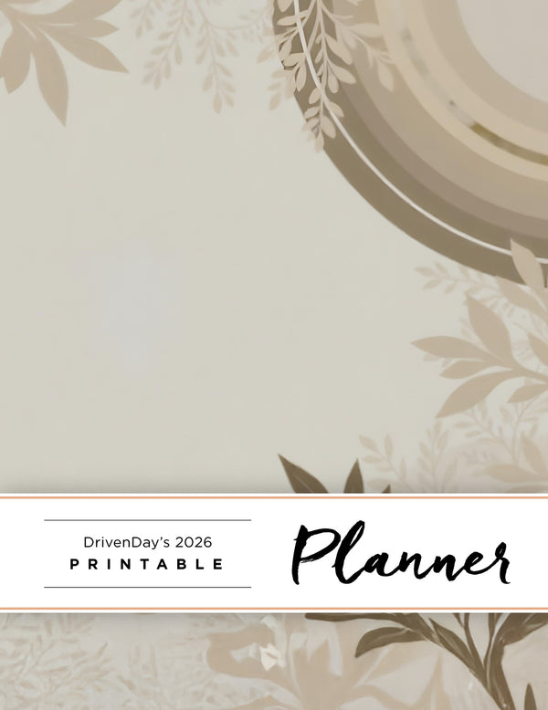 Driven Day's January 2026  Religious Printable Planner