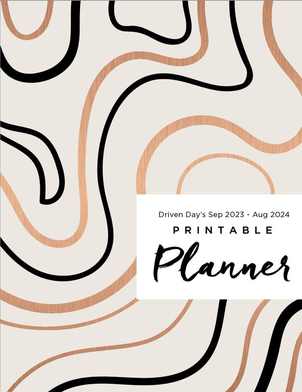Driven Day's September 2023 - August 2024  Religious Printable Planner