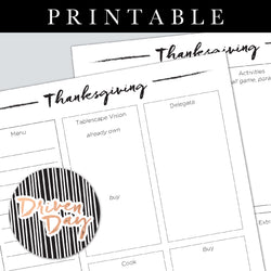 Thanksgiving Printable