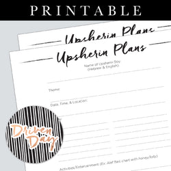 Upsherin Printable