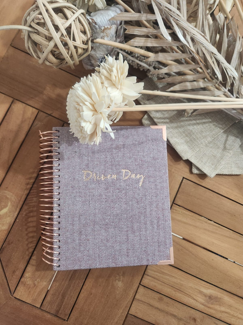 Driven Day Standard January 2024 Wire-bound Tweed Daily Planner- Achieve your Dreams and Prioritize Your Day With Daily, Weekly, and Monthly Views.