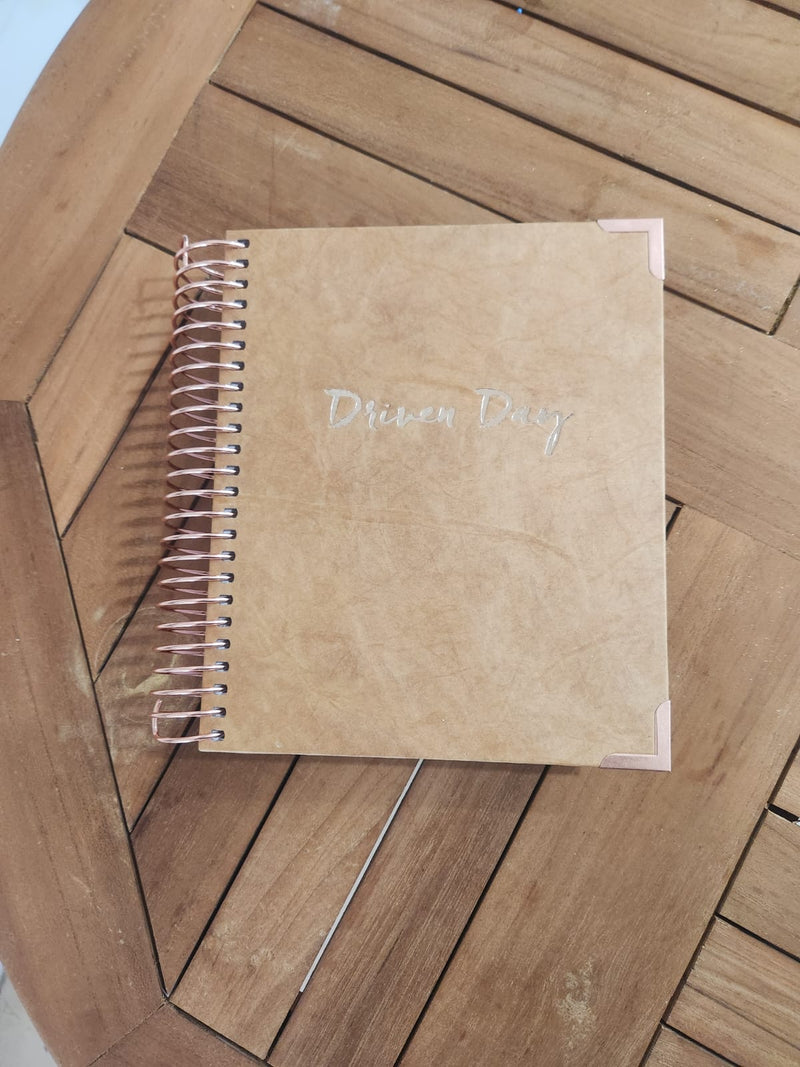 January 2024 Jewish Daily Planner: Brown Tyvek