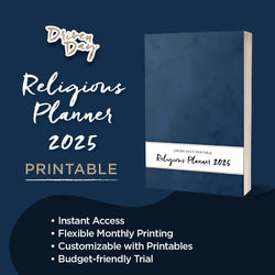 Driven Day's January 2025  Religious Printable Planner