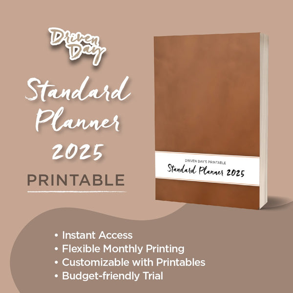 Driven Day's January 2025 Standard Planner