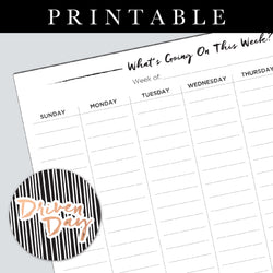 What's Going On This Week Printable