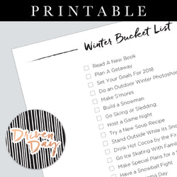Winter Bucket List Printable