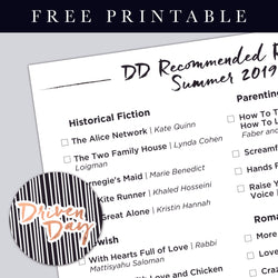 DD Recommended Reads: Summer 2019 Printable