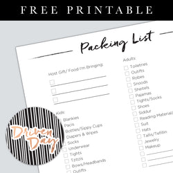 Packing List Printable
