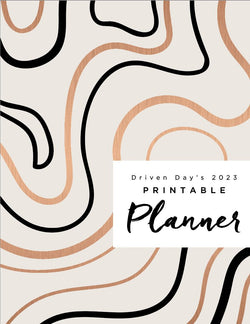 Driven Day's 2023 Standard Printable Planner